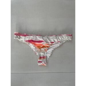 L Space by Monica Wise Swim Bikini Bottom Print Ruffled Swimwear